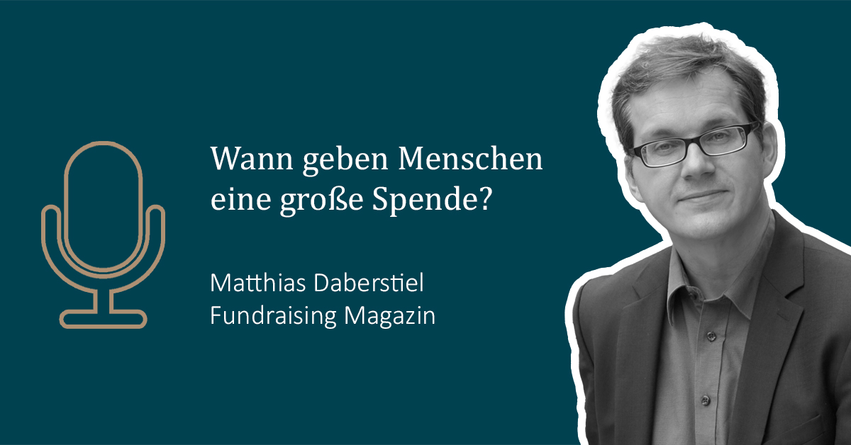 Illustration: Wann geben Menschen eine große Spende? – Podcast